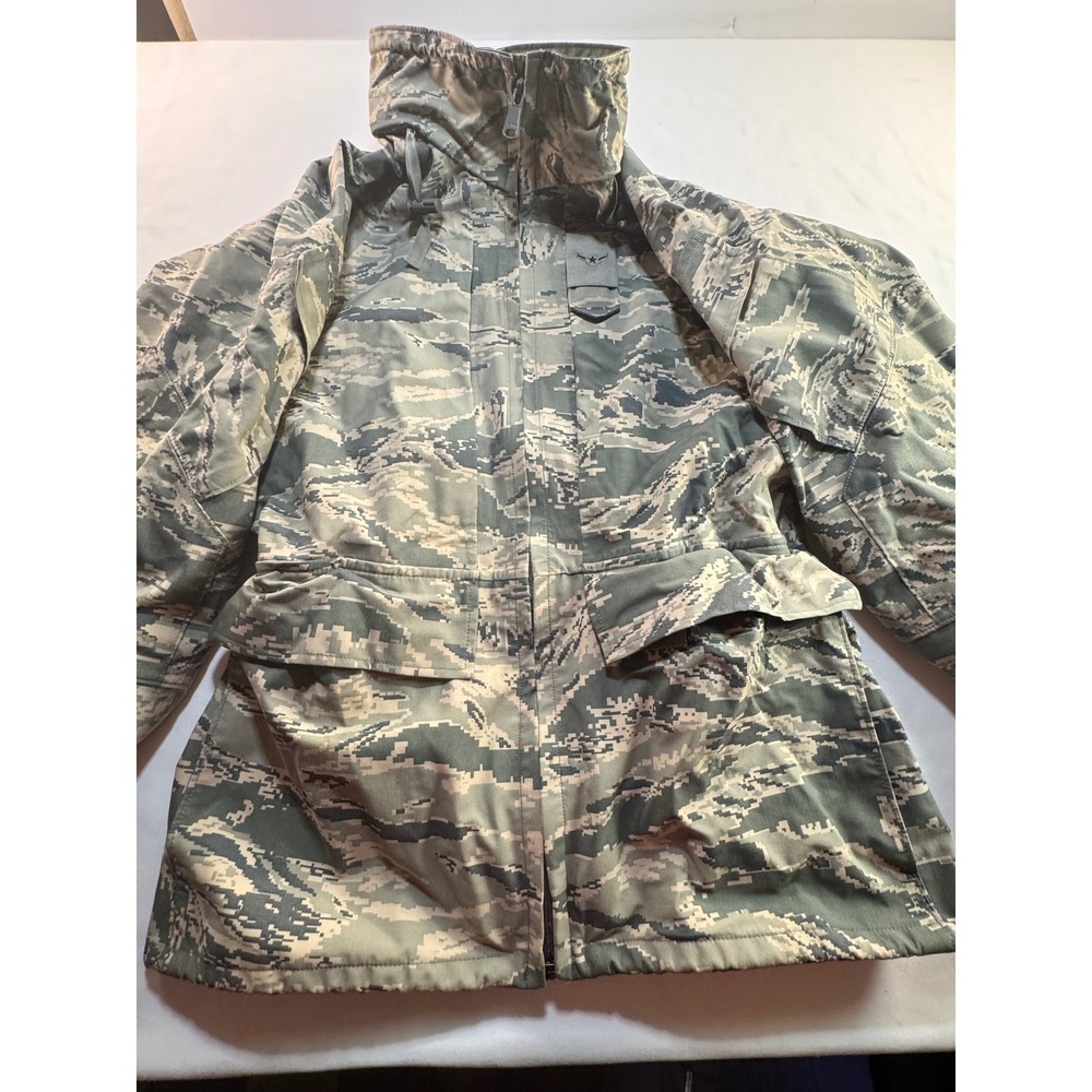 Valley Apparel USAF APECS Parka Digital Tiger Stripe Camo Jacket Small Short‎